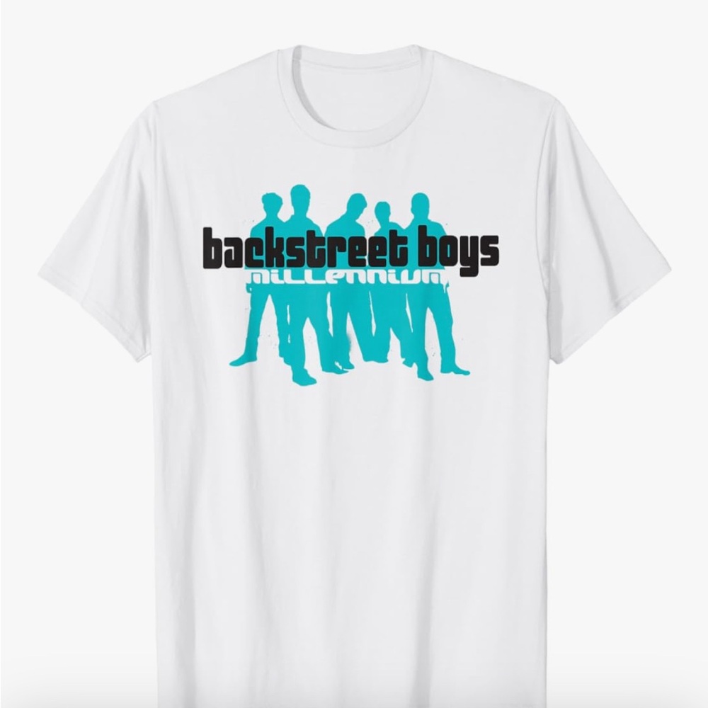 New! Backstreet Boys Millennium White Short Sleeve T-Shirt